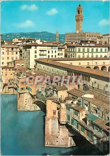 Moderne Karte Firenze ponte vecchio (vu du roof garden de l'hotel pitti palace)