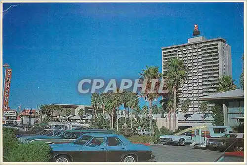Cartes postales moderne Las vegas nevada sahara hotel located at the beginning of one of the most valuable pieces of rea
