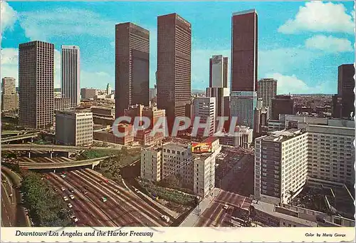Cartes postales moderne Los angeles downtown the harbor freeway