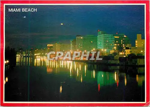 Cartes postales moderne Miami beach florida beauty at nitetime