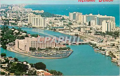 Cartes postales moderne Miami beach showing indian creek