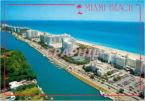 Cartes postales moderne Miami beach looking northeast showing the shawnee resort