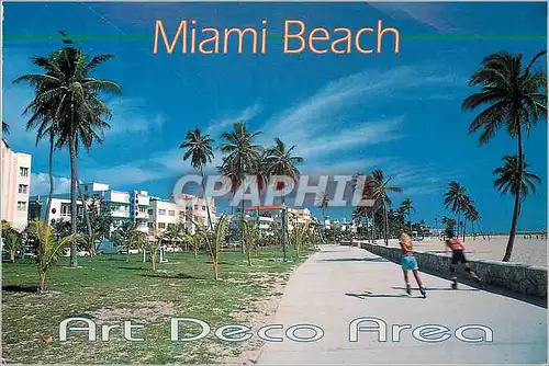 Moderne Karte Miami beach art deco area