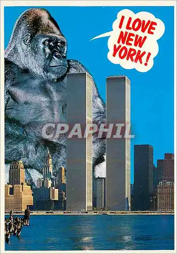 Cartes postales moderne World trade center the twin tower of the world trade center reach 110 storie King Kong