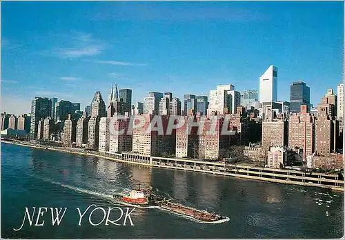 Moderne Karte New york city the east river and midtown skyline