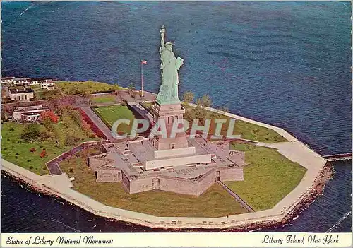 Moderne Karte Lyberty island statue of liberty national monument