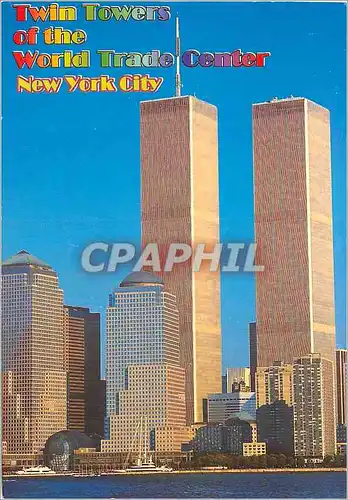 Moderne Karte Twin towers of the world trade center New york city