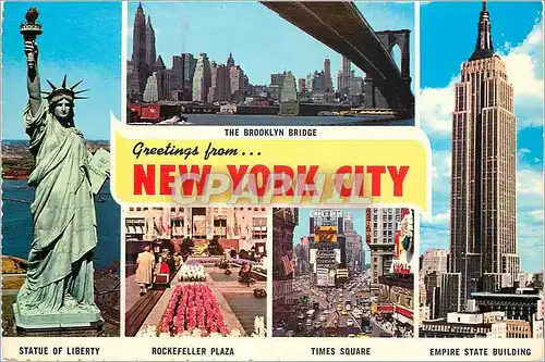 Cartes postales moderne New york city the brooklyn bridge