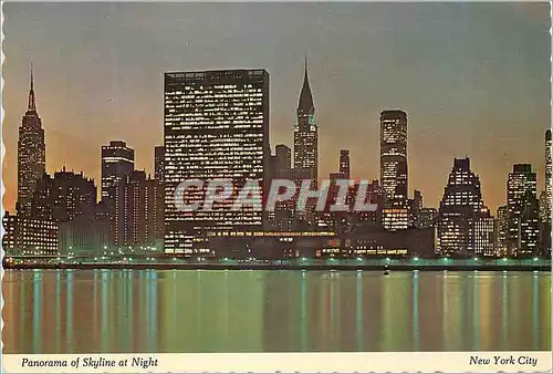Moderne Karte New york city this panoramic view of mid manhattan