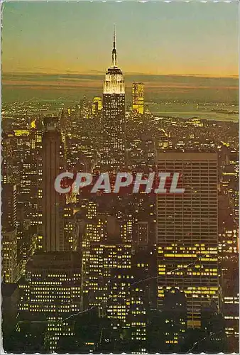 Cartes postales moderne New york view from R C A LOOKING SOUTHWEST
