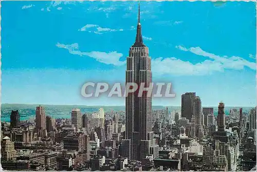 Moderne Karte New York Empire State Building one of world's tallest