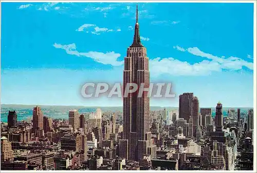 Moderne Karte New York City Empire State Building on of World's Tallest