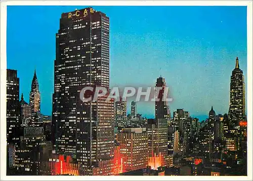 Cartes postales moderne New York Midtown Manhattan at Night