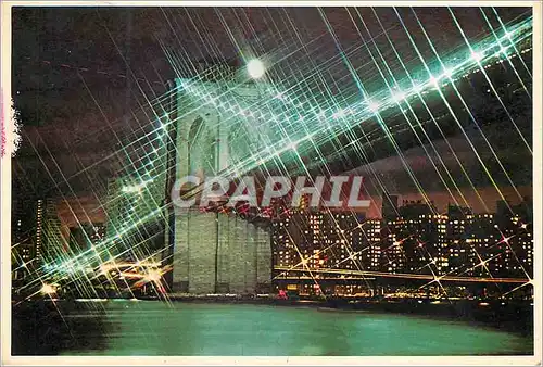Cartes postales moderne Brooklyn Bridge at night