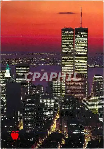 Moderne Karte New York Manhattan Sunset