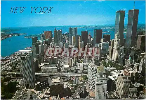 Cartes postales moderne New York Aerial view of tower Manhattan