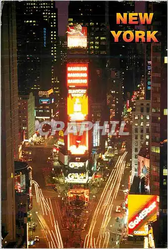 Moderne Karte New York Times Square at night