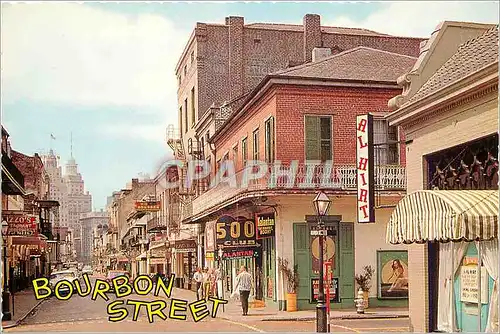 Moderne Karte Bourbon Street