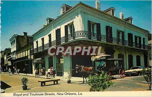 Cartes postales moderne New Orleans Royal and Toulouse Streets