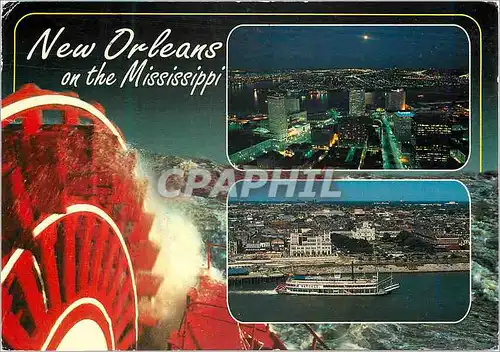 Moderne Karte New Orleans on the Mississippi