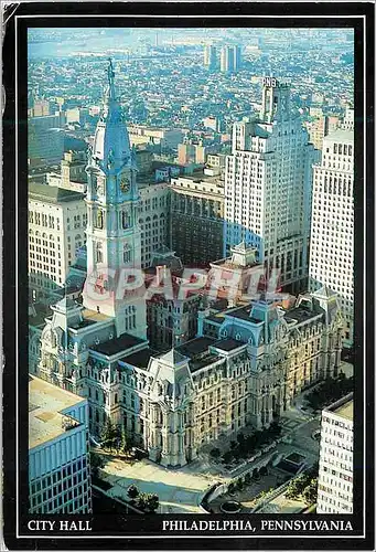 Moderne Karte Philadelphia Pennsylvania City Hall