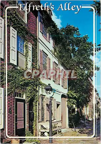 Moderne Karte Philadelphia Pennsylvania Elfreth's Alley