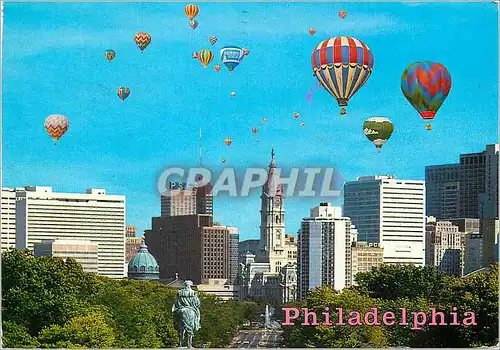 Moderne Karte Philadelphia Mongolfieres