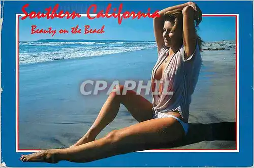 Moderne Karte Southern California Beauty on the Beach