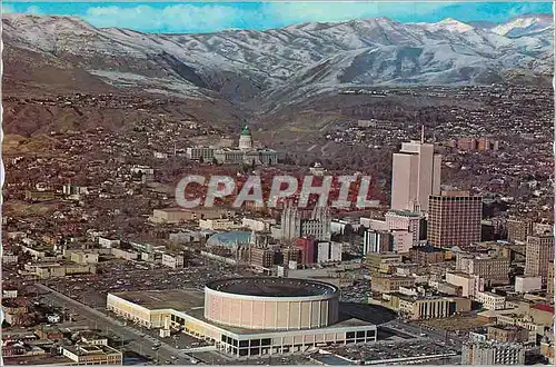 Moderne Karte Salt Lake City Utah Aerial view of Salt Lake City