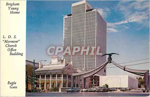 Cartes postales moderne Brigham Young Home Eagle Gate Salt Lake City Utah