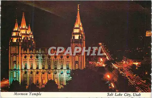 Cartes postales moderne Mormon Temple Salt Lake City Utah