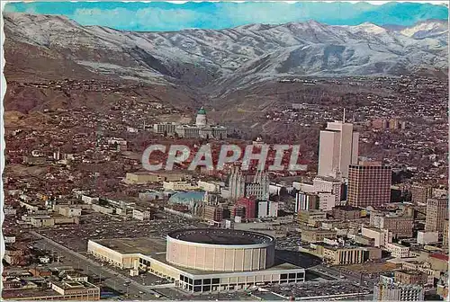 Moderne Karte Salt Lake City Utah Aerial view of Salt Lake City