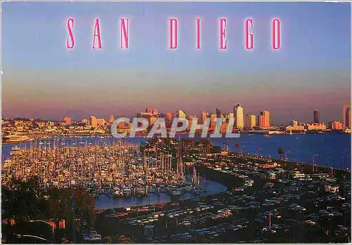 Moderne Karte San Diego View of San Diego's Skyline