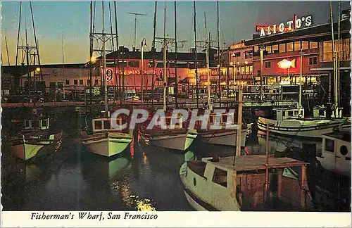 Cartes postales moderne San Francisco Fisherman's Whart Bateaux