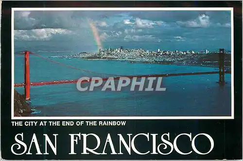 Moderne Karte San Francisco The City at the end of the Rainbow