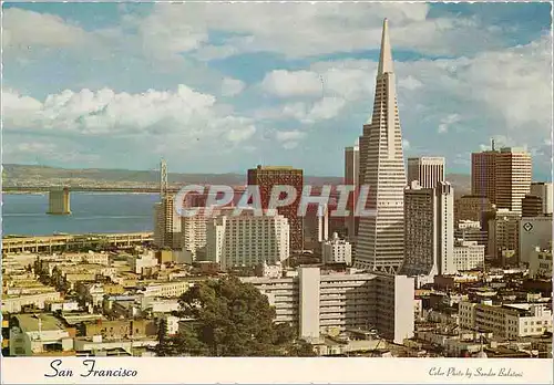 Moderne Karte San Francisco Downtown San Francisco viewed from Russian Hill