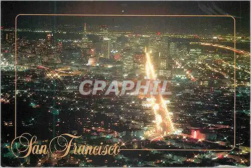 Cartes postales moderne San Francisco A Sparking view of San Francisco as seen from twin Peaks