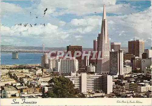 Moderne Karte San Francisco Downtown San Francisco viewed from Russian Hill