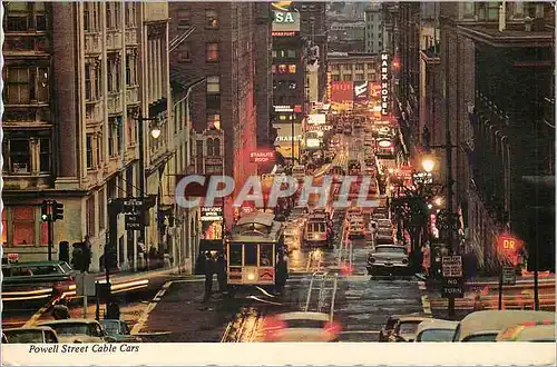 Moderne Karte San Francisco Powell Street Cable Cars
