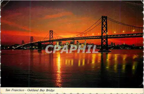 Moderne Karte San Francisco Oakland Bay Bridge