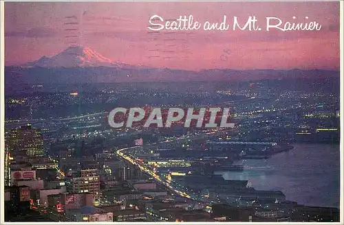 Cartes postales moderne Seattle and Mt Rainier