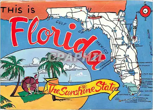 Moderne Karte Florida