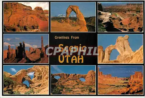 Moderne Karte Utah Scenic