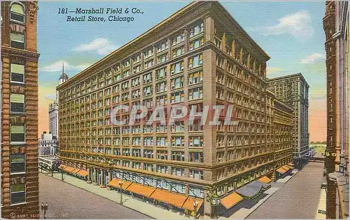 Cartes postales Chicago Marshall Field & Co Retail Store