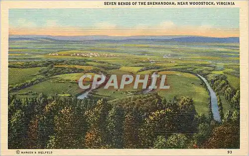 Cartes postales Virginia Seven Bends of the Shenandoah  Near Woodstock