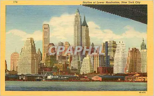 Cartes postales Skyline of Lower Manhattan New York City
