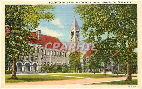 Cartes postales Boardman Hall and The Library Cornell University Ithaca N Y