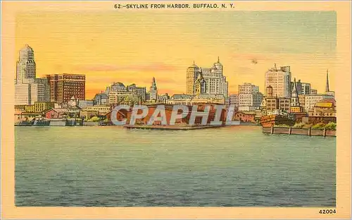 Ansichtskarte AK Skyline From Harbor Buffalo