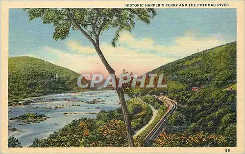 Ansichtskarte AK Historic Harper's Ferry And The Potomac River