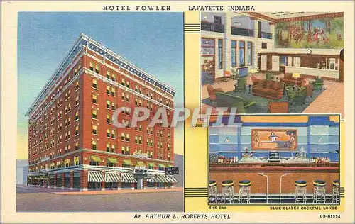Cartes postales Lafayette Indiana Hotel Fowler